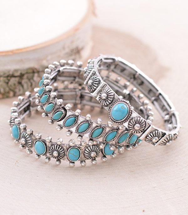 New Arrival :: Wholesale 3PC Set Concho Bangle Bracelet