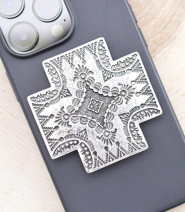 New Arrival :: Wholesale TIpi Western Cross Concho Phone Grip