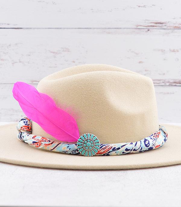 HATS I HAIR ACC :: HAIR ACC I HEADBAND :: Wholesale Western Turquoise Concho Feather Hat Pin