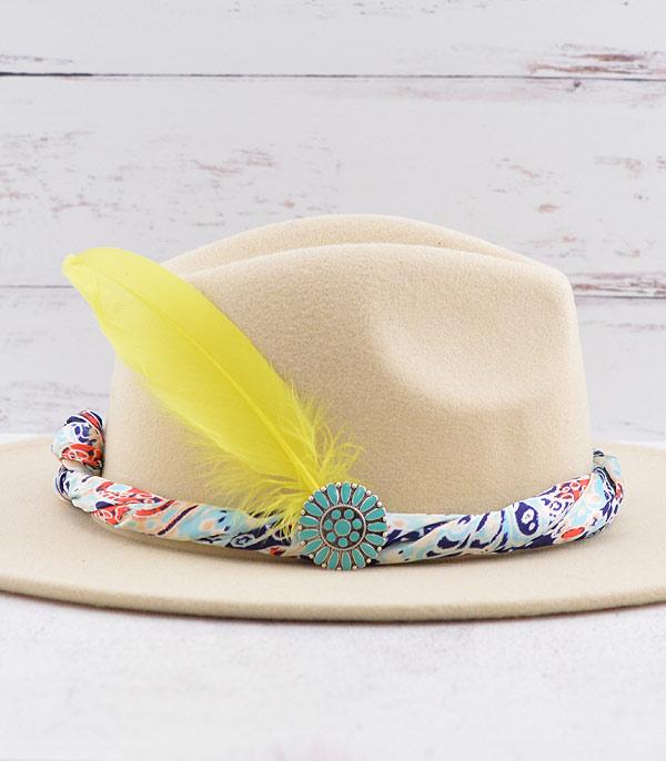 HATS I HAIR ACC :: HAT ACCESSORIES :: Wholesale Western Turquoise Concho Feather Hat Pin
