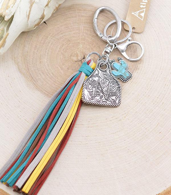 <font color=BLUE>WATCH BAND/ GIFT ITEMS</font> :: KEYCHAINS :: Wholesale Tipi Cattle Tag Initial Keychain