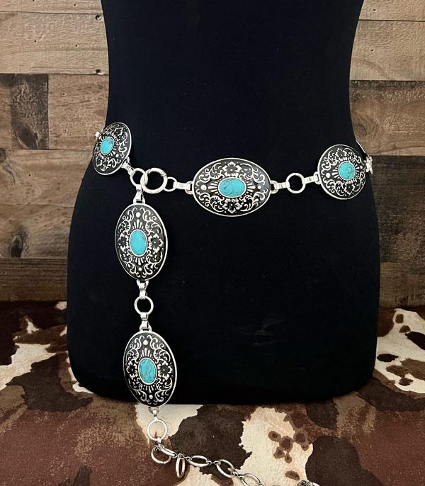 BELTS :: Wholesale Western Light Metal Concho Belt