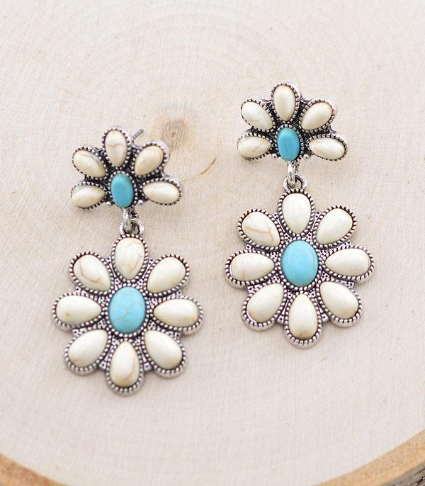 New Arrival :: Wholesale Tipi Western Semi Stone Earrings