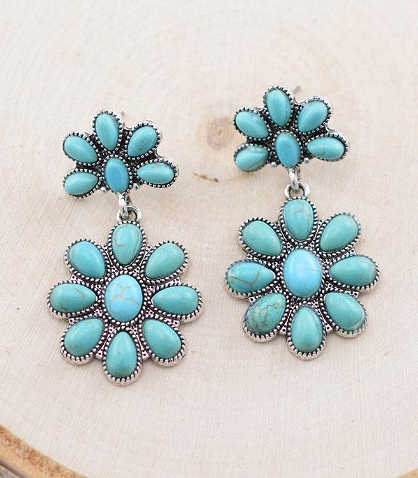 New Arrival :: Wholesale Tipi Western Turquoise Earrings
