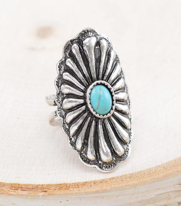 RINGS :: Wholesale Tipi Western Concho Cuff Ring