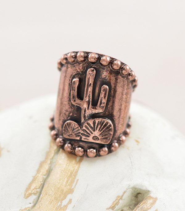 New Arrival :: Wholesale Tipi Cactus Cuff Ring