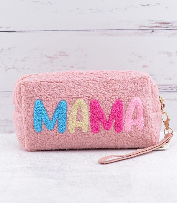 New Arrival :: Wholesale Mama Sherpa Cosmetic Pouch
