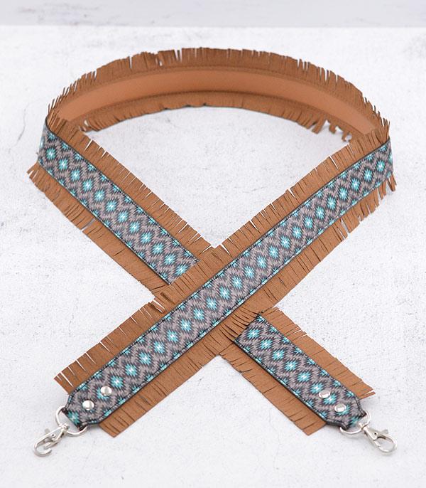 HANDBAGS :: WALLETS | SMALL ACCESSORIES :: Wholesale Tipi Western Fringe Purse Strap