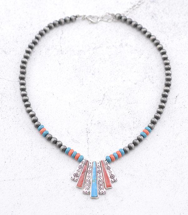 New Arrival :: Wholesale Western Aztec Navajo Bead Necklace