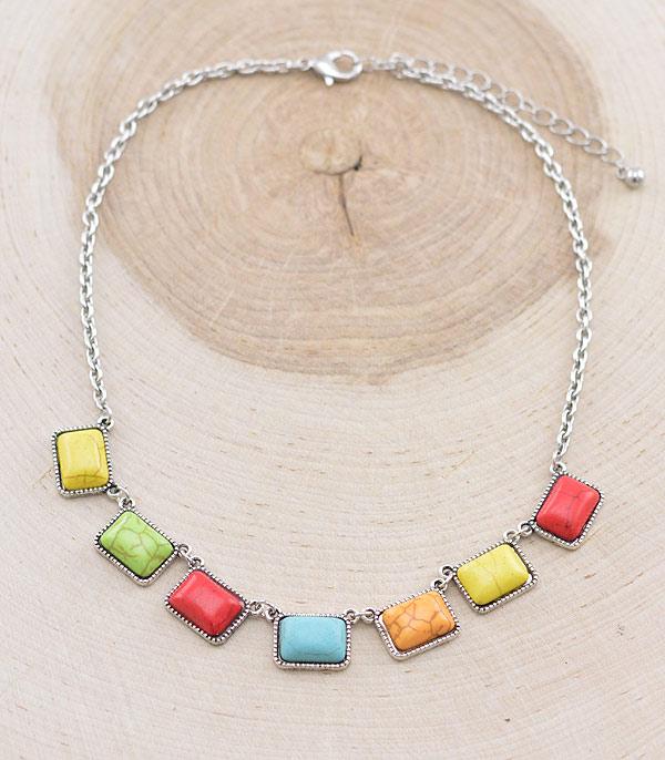 New Arrival :: Wholesale Western Turquoise Charm Necklace
