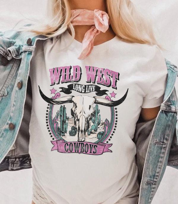 New Arrival :: Wholesale Wild West Cowboy Graphic Tshirt