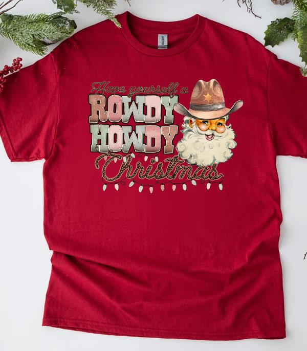 New Arrival :: Wholesale Western Christmas Graphic Tshirt