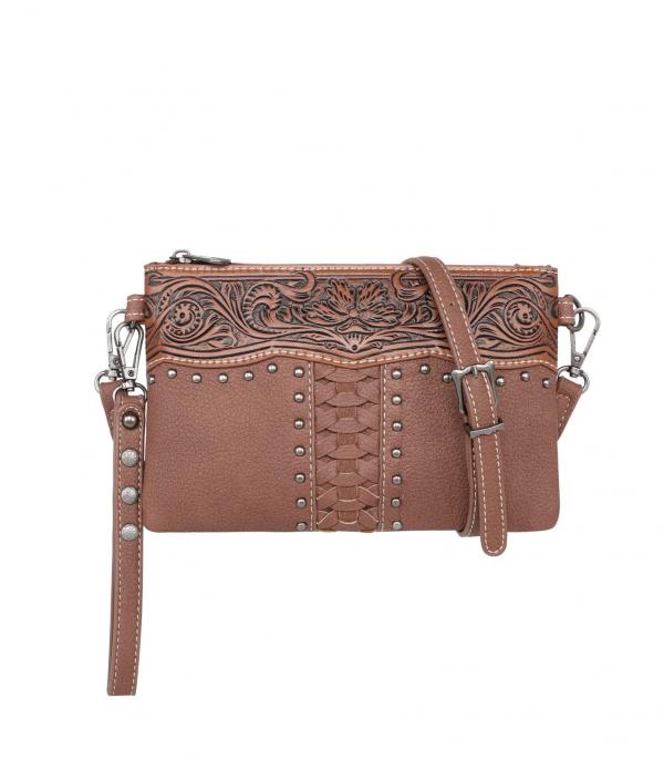 New Arrival :: Wholesale Montana West Tooled Clutch Crossbody