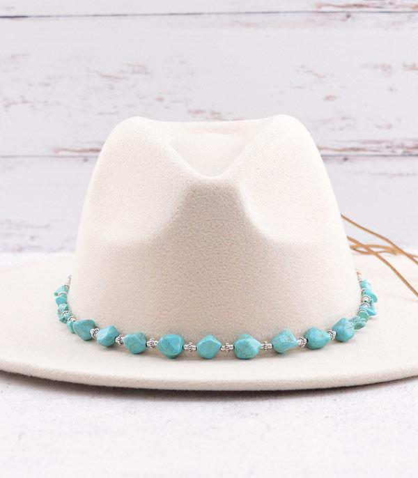HATS I HAIR ACC :: HAT /HAIR ACC :: Wholesale Tipi Western Turquoise Hat Band