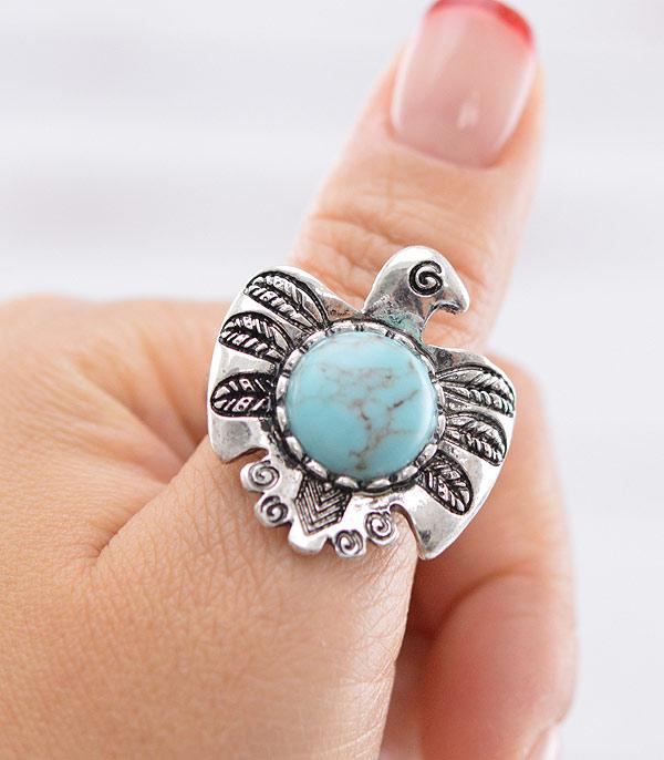 New Arrival :: Wholesale Western Thunderbird Stretch Ring