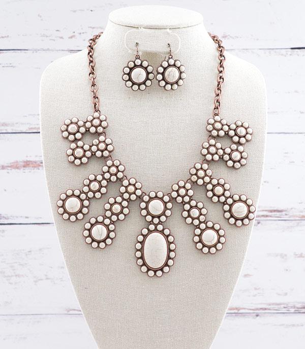 NECKLACES :: TRENDY :: Wholesale Tipi Western Statement Necklace Set