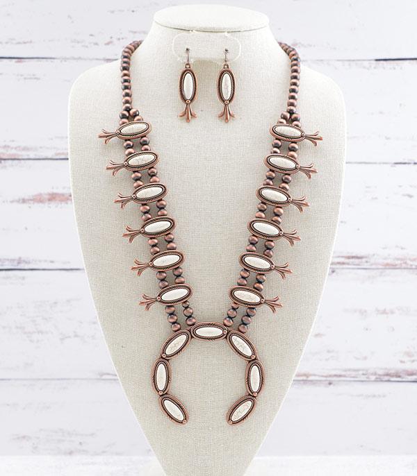 NECKLACES :: WESTERN SQUASH BLOSSOM NECKLACES :: Wholesale Tipi Western Squash Blossom Necklace Set