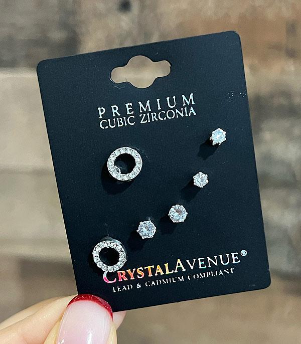 New Arrival :: Wholesale Crystal Avenue Cubic Zirconia Studs