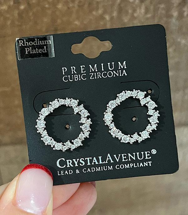 <font color=black>SALE ITEMS</font> :: JEWELRY :: Earrings :: Wholesale Crystal Avenue Cubic Zirconia Earrings
