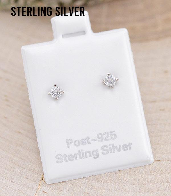 New Arrival :: Wholesale 925 Sterling Silver Post CZ Earrings