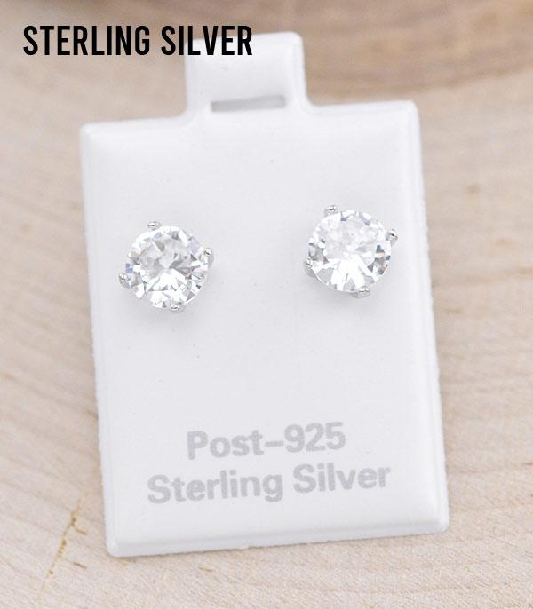 New Arrival :: Wholesale 925 Sterling Silver Post CZ Earrings