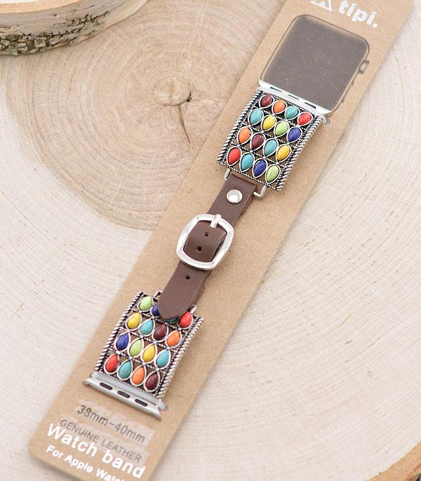 <font color=BLUE>WATCH BAND/ GIFT ITEMS</font> :: SMART WATCH BAND :: Wholesale Tipi Western Apple Watch Band