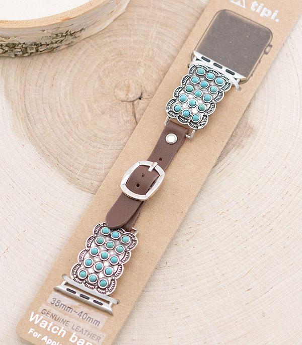 <font color=BLUE>WATCH BAND/ GIFT ITEMS</font> :: SMART WATCH BAND :: Wholesale Tipi Western Apple Watch Band