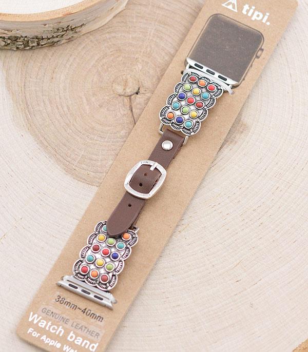 <font color=BLUE>WATCH BAND/ GIFT ITEMS</font> :: SMART WATCH BAND :: Wholesale Tipi Western Apple Watch Band