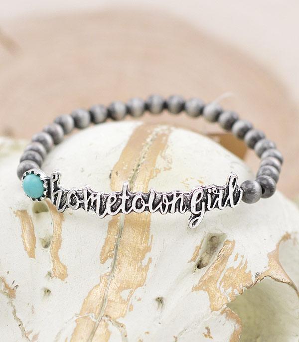 BRACELETS :: STRETCH-BEAD :: Wholesale Tipi Western Hometown Girl Bracelet