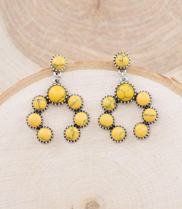 EARRINGS :: WESTERN SQUASH BLOSSOM EARRINGS :: Wholesale Turquoise Squash Blossom Dangle Earrings