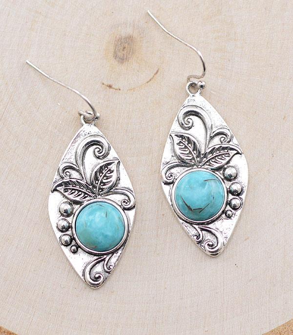 EARRINGS :: WESTERN HOOK EARRINGS :: Wholesale Western Turquoise Earrings