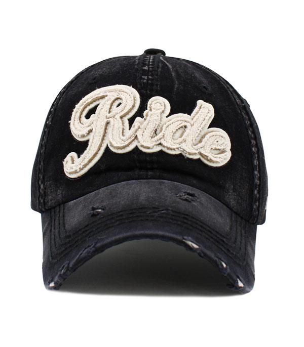 HATS I HAIR ACC :: BALLCAP I VISOR :: Wholesale Ride Vintage Ballcap