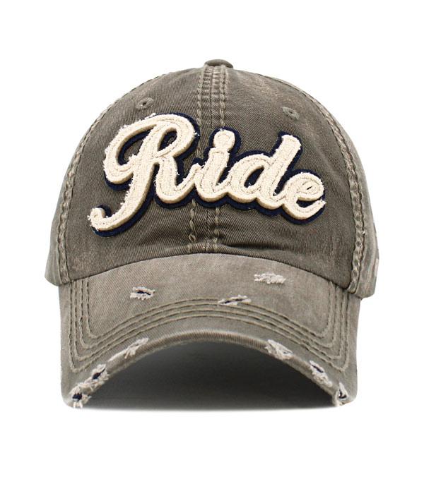 HATS I HAIR ACC :: BALLCAP I VISOR :: Wholesale Ride Vintage Ballcap