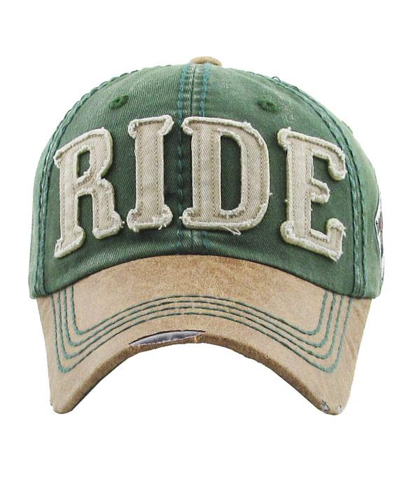 HATS I HAIR ACC :: BALLCAP :: Wholesale Ride Vintage Ballcap