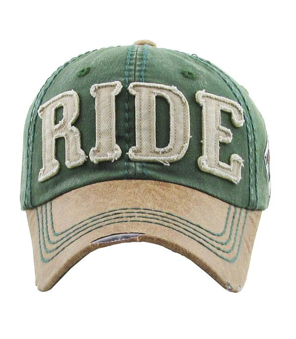 HATS I HAIR ACC :: BALLCAP I VISOR :: Wholesale Ride Vintage Ballcap