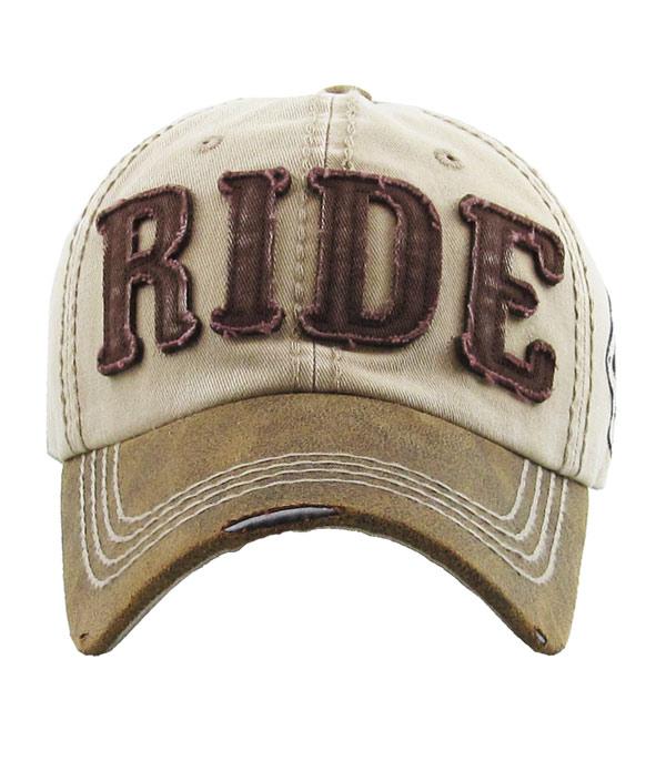 HATS I HAIR ACC :: BALLCAP :: Wholesale Ride Vintage Ballcap