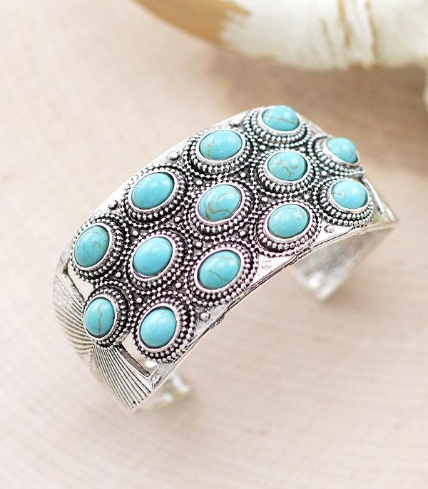 BRACELETS :: CUFF :: Wholesale Western Style Turquoise Cuff Bracelet