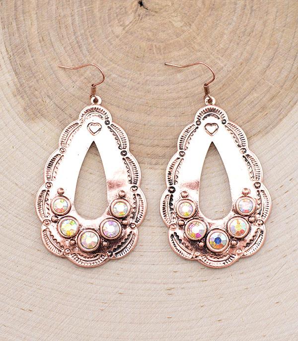 EARRINGS :: WESTERN HOOK EARRINGS :: Wholesale Western Concho Dangle Earrings