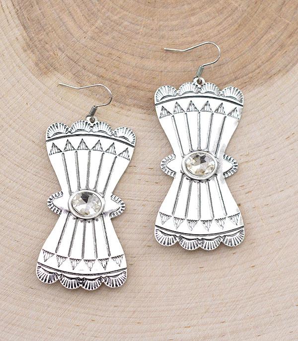 EARRINGS :: WESTERN HOOK EARRINGS :: Wholesale Western Butterfly Concho Earrings