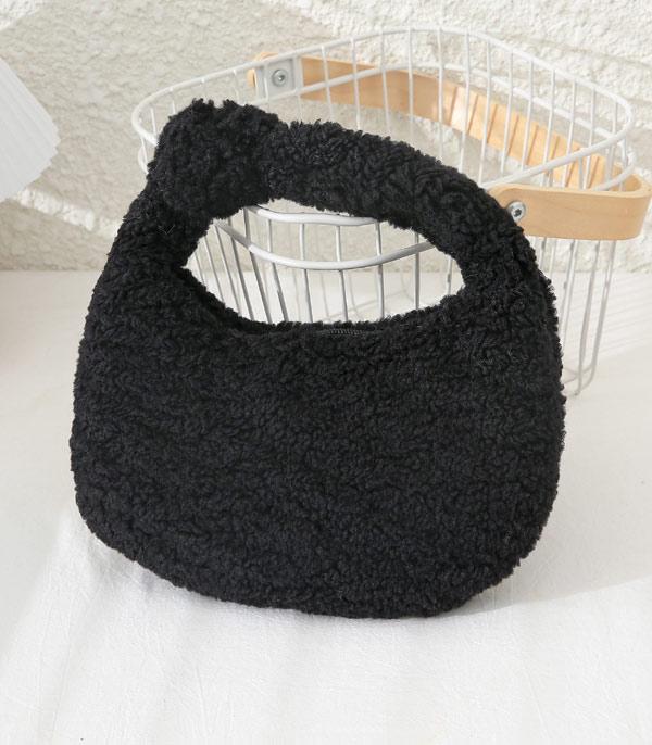 HANDBAGS :: FASHION :: Wholesale Sherpa Knot Handle Bag