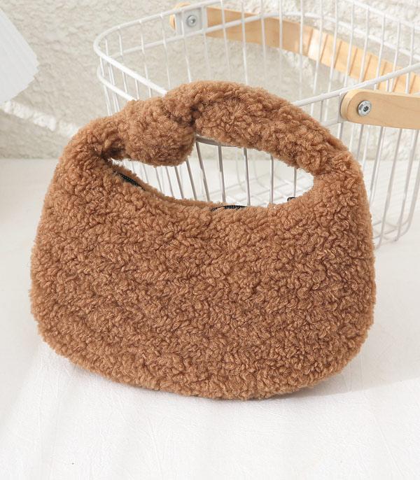 HANDBAGS :: FASHION :: Wholesale Sherpa Knot Handle Bag