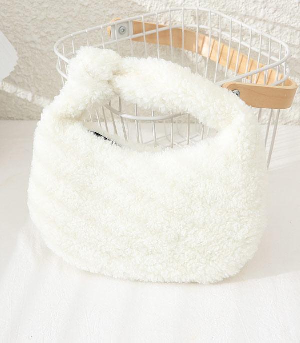 HANDBAGS :: FASHION :: Wholesale Sherpa Knot Handle Bag