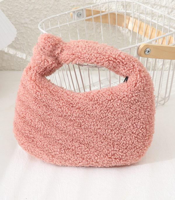 HANDBAGS :: FASHION :: Wholesale Sherpa Knot Handle Bag