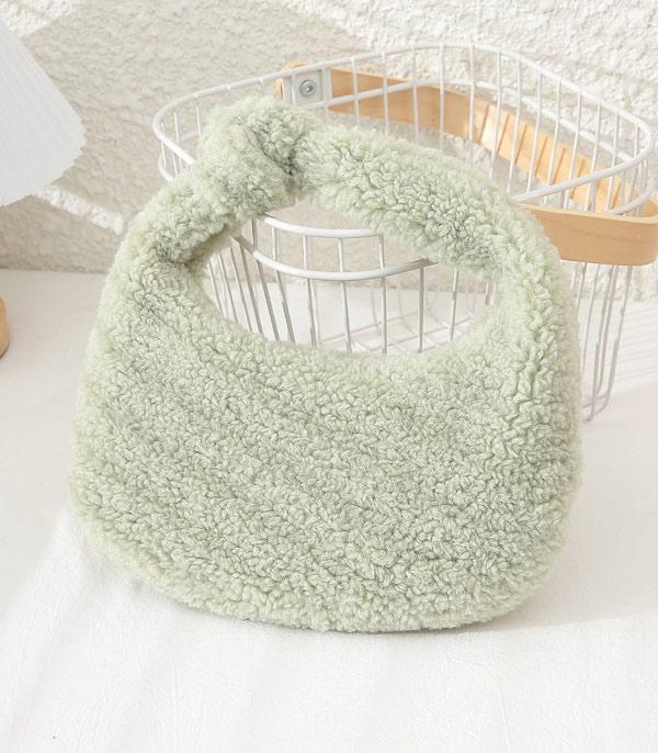 HANDBAGS :: FASHION :: Wholesale Sherpa Knot Handle Bag