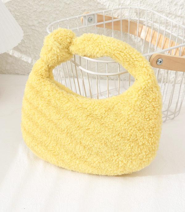 HANDBAGS :: FASHION :: Wholesale Sherpa Knot Handle Bag