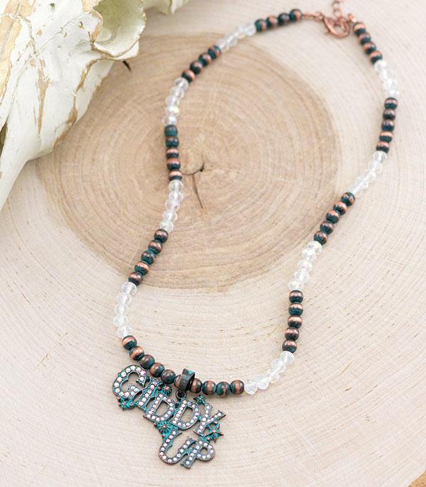 NECKLACES :: WESTERN TREND :: Wholesale Rhinestone Giddy Up Navajo Necklace