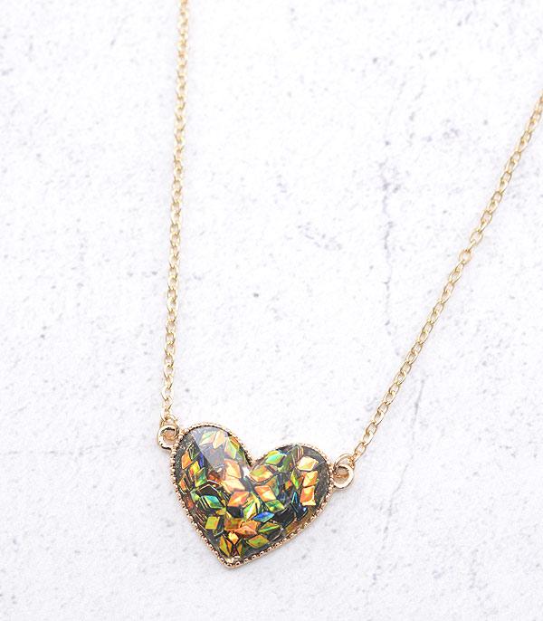 NECKLACES :: TRENDY :: Wholesale Heart Pendant Necklace