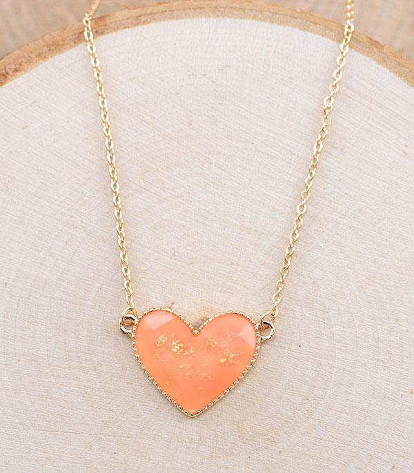 NECKLACES :: TRENDY :: Wholesale Heart Pendant Necklace