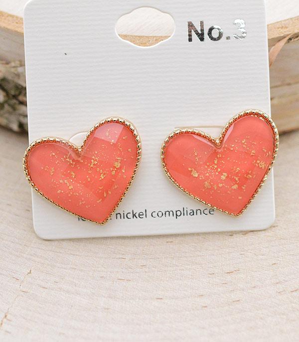 <font color=red>VALENTINE'S</font> :: Wholesale Heart Post Earrings