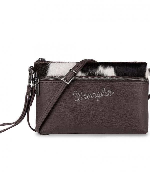 MONTANAWEST BAGS :: CROSSBODY BAGS :: Wholesale Wrangler Cowhide Crossbody Bag